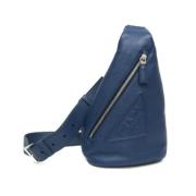 Pre-owned Leather prada-bags Prada Vintage , Blue , Dames