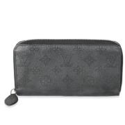 Pre-owned Leather wallets Louis Vuitton Vintage , Black , Dames