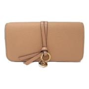 Pre-owned Leather wallets Chloé Pre-owned , Brown , Dames