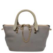 Pre-owned Leather totes Chloé Pre-owned , Gray , Dames