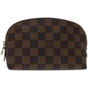 Pre-owned Canvas pouches Louis Vuitton Vintage , Brown , Dames