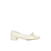 Ivoor Leren Ballet Flats MM6 Maison Margiela , Beige , Dames