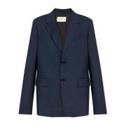 Wollen Blazer Ami Paris , Blue , Heren