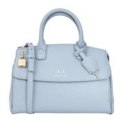 Blauwe Schoudertas met Slot Armani Exchange , Blue , Dames