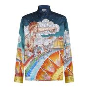 Zijden Shirt met Led Jeux de l‘Univers Print Casablanca , Multicolor ,...