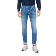 Blauwe Casual Broek Pepe Jeans , Blue , Heren