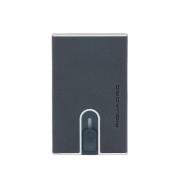 Clear Blue Creditcardhouder Rfid Piquadro , Blue , Heren