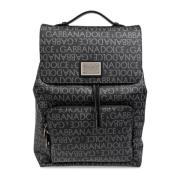 Rugzak met monogram Dolce & Gabbana , Black , Heren