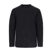 Zwarte Sweaters voor Mannen C.p. Company , Black , Heren