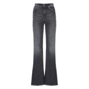 Zwarte Amber Jeans Broek Dondup , Black , Dames