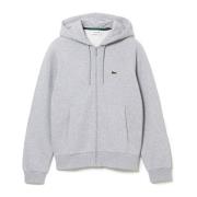 Hoodie met rits Lacoste , Gray , Heren