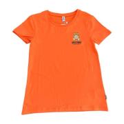 Korte mouw T-shirt voor vrouwen Moschino , Orange , Dames