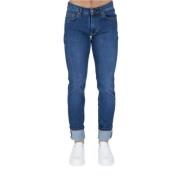 Smalle Denim Basis Heren Jeans Harmont & Blaine , Blue , Heren