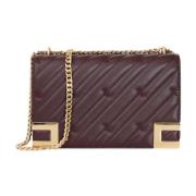 Bordeaux Schoudertas Gewatteerde Collectie Elisabetta Franchi , Brown ...