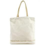 Pre-owned Canvas louis-vuitton-bags Louis Vuitton Vintage , White , Da...