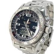 Pre-owned Stainless Steel watches Breitling Pre-owned , Black , Heren