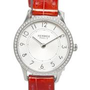 Pre-owned Metal watches Hermès Vintage , Gray , Dames