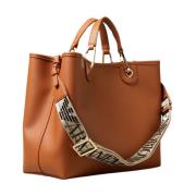 Stijlvolle Winkel Tas Emporio Armani , Brown , Dames