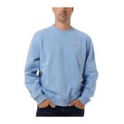 Heren Flag Crew Sweater Tommy Jeans , Blue , Heren