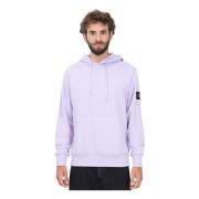 Paarse hoodie met monogram CK-embleem Calvin Klein Jeans , Purple , He...