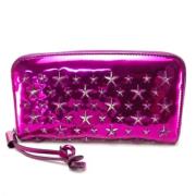 Pre-owned Leather wallets Jimmy Choo Pre-owned , Purple , Dames