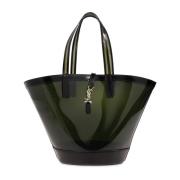 Medium Shopper Tas Saint Laurent , Green , Dames