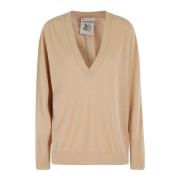 Stijlvolle GEA Jurk voor Vrouwen Semicouture , Beige , Dames