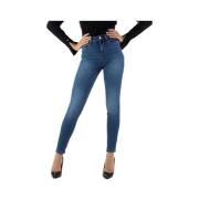 Slim Fit Denim Broek Guess , Blue , Dames