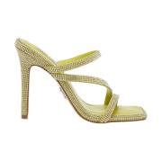 Neo Strass Hoge Hak Sandalen Steve Madden , Yellow , Dames