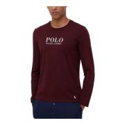 Lange Mouw Polo Shirt voor Mannen Ralph Lauren , Red , Heren