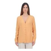 Elegante Oranje Signature Print Blouse Armani Exchange , Orange , Dame...