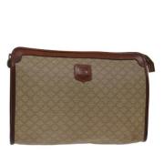 Pre-owned Canvas clutches Celine Vintage , Beige , Dames