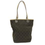 Pre-owned Canvas gucci-bags Gucci Vintage , Brown , Dames