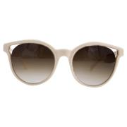 Pre-owned Acetate sunglasses Balmain Pre-owned , Beige , Dames