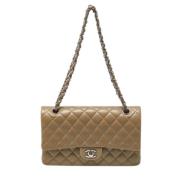 Pre-owned Leather chanel-bags Chanel Vintage , Green , Dames