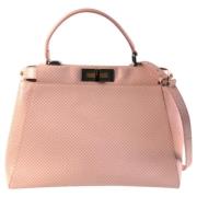 Pre-owned Leather handbags Fendi Vintage , Pink , Dames