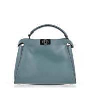 Pre-owned Leather totes Fendi Vintage , Blue , Dames