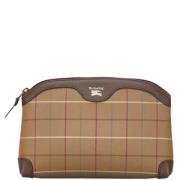 Pre-owned Canvas pouches Burberry Vintage , Beige , Dames