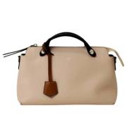 Pre-owned Leather handbags Fendi Vintage , Beige , Dames