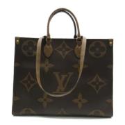 Pre-owned Fabric louis-vuitton-bags Louis Vuitton Vintage , Brown , Da...