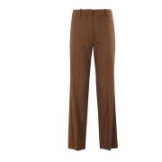 Flanel Sigaret Broek Alysi , Brown , Dames