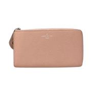 Pre-owned Leather wallets Louis Vuitton Vintage , Pink , Dames