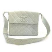 Pre-owned Leather chanel-bags Chanel Vintage , Gray , Dames