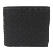 Pre-owned Leather wallets Bottega Veneta Vintage , Black , Unisex