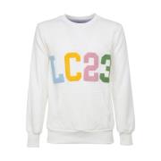 Kleurrijk Logo Sweatshirt Lc23 , Beige , Heren