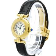 Pre-owned Metal watches Cartier Vintage , Yellow , Dames