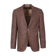 Slim Fit Blazerjas Bruin Hugo Boss , Brown , Heren