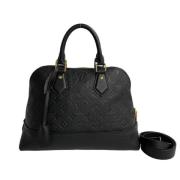 Pre-owned Leather handbags Louis Vuitton Vintage , Black , Dames