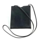 Pre-owned Leather crossbody-bags Hermès Vintage , Black , Dames