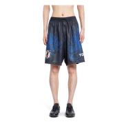 Vlam Grafische Shorts Zwart/Blauw Y-3 , Multicolor , Heren